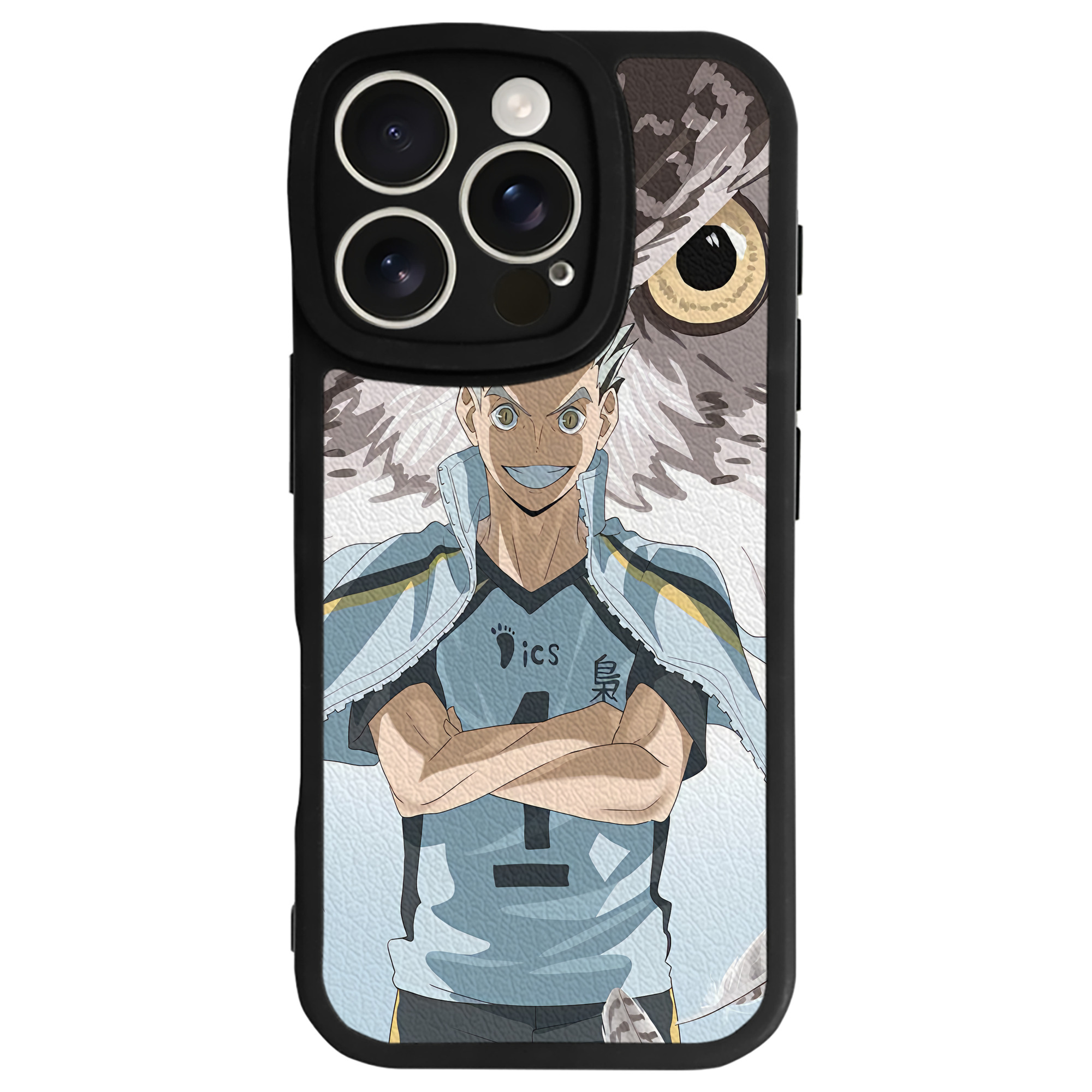 （画像用） ハイキュー!! Haikyu!! 【iPhone 16シリーズ対応】シリコンスマホケース（レザー調） 材質：シリコン